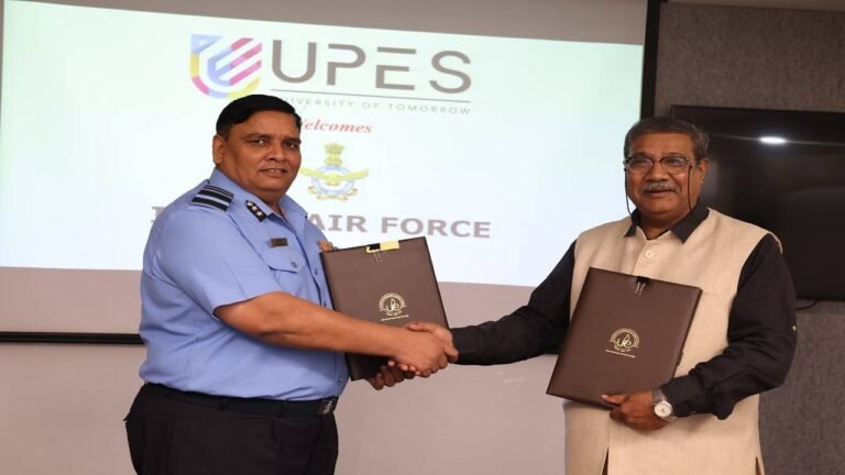 University of Petroleum and Energy Studies (UPES) Sign MOU with Indian Air Force